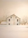 house in snow